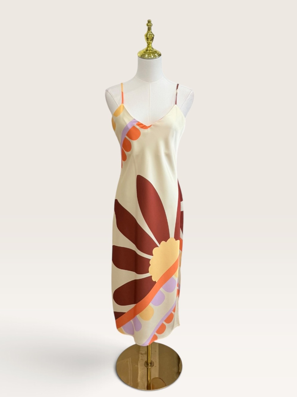 Gianni Bini Size 2 Harper Midi Slip Dress in Sunburst Floral Print NWT Boho - Picture 5 of 11